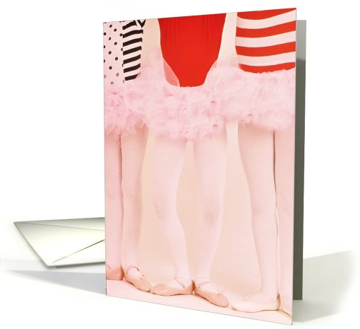 birthday ballerinas card (589480)
