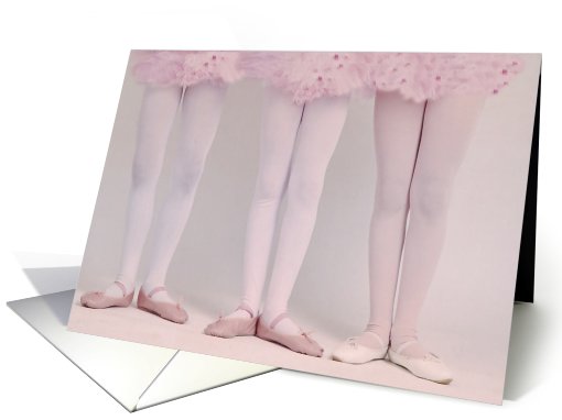 birthday ballerina legs card (589483)