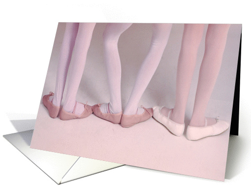 birthday ballerinas card (589487)