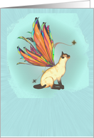 Fairy Cat All Occasion Aqua Card