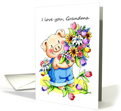 Mother's Day I love you, Grandma card (1094448)