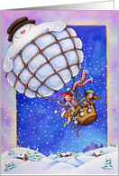 Christmas Snow Balloon card