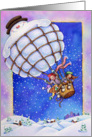 Christmas Snow Balloon card