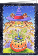 Halloween Cat and Mouse card