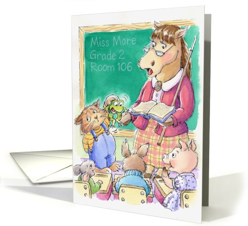 Back to School card (475555)