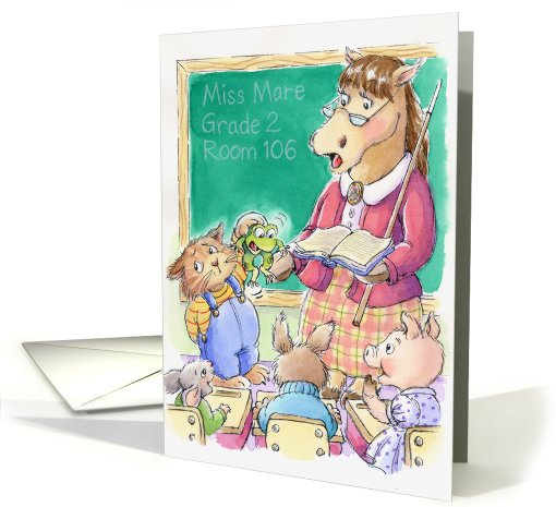 Back to School card (475555)