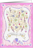 Love Chemis-tree card
