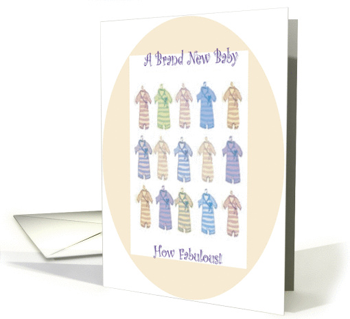 A Brand New Baby( BabyGrow) card (289042)