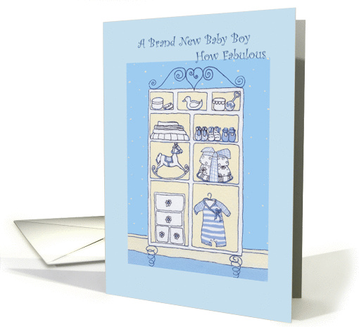 A Brand New Baby Boyl( Closet) card (289056)