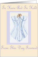 To Have and to Hold BLue Corset card
