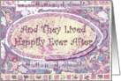 And they lived happily ever after (cherubs) card