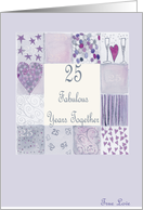 25 Fabulous Years Together card