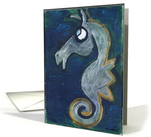 Fisshu Seahorse card (170482)