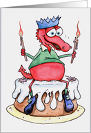 Welsh Dragon Cake card