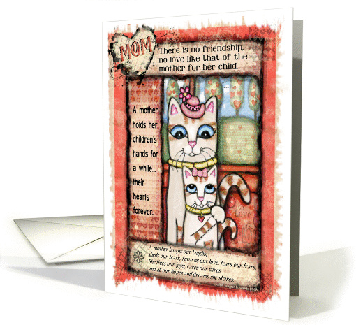 Mother's Day Cat and Kitten card (171247)