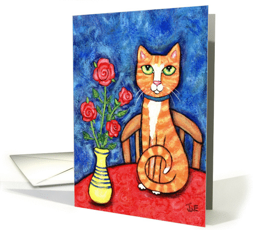 Maine Coon Cat Note card (171765)