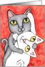 Tango Cats Cat Engagement Card