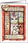 Cat Mom & Kitten Birthday Card