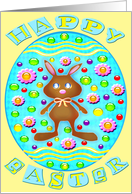 Happy Easter Chocolate Bunny 2 card