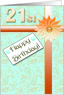 Happy 21 st Birthday card