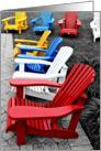 Adirondack / Muskoka Chairs Blank Note Card