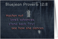 Bluejean Proverbs 12:8 card