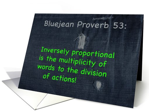 Inversely Proportional card (524318)