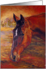 Chestnut Horse Just Down The Way card