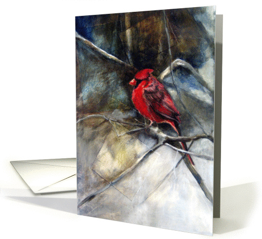 Cardinal In The Snow card (325357)