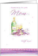 Mother’s Day Champagne card