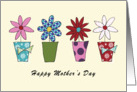 Happy Mother’s Day Flower Pots card