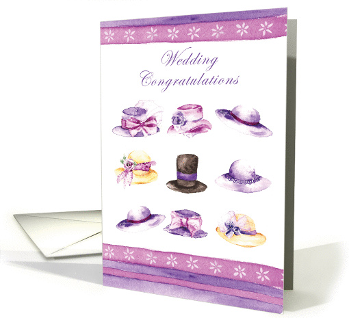 Wedding Day Hats card (176716)