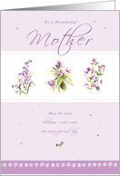 Mother Flowers card