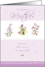 Mother Flowers card