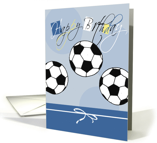 Birthday Soccer Balls card (177543)