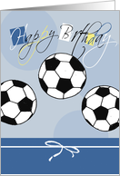 Birthday Soccer Balls card