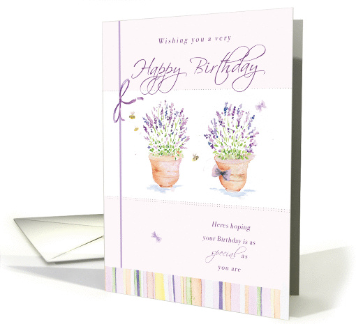 Birthday Lilacs card (177585)