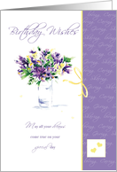 Birthday Irises card