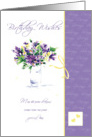 Birthday Irises card