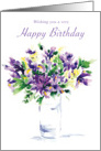 Birthday Irises card