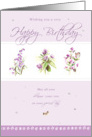 Birthday Flowers card