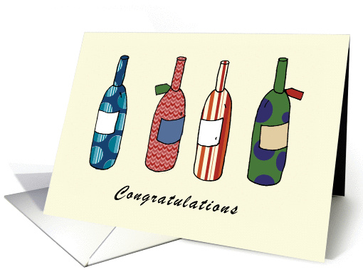 Congratulations Bottles card (177948)