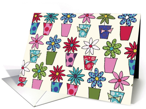 Flower Pots card (177976)