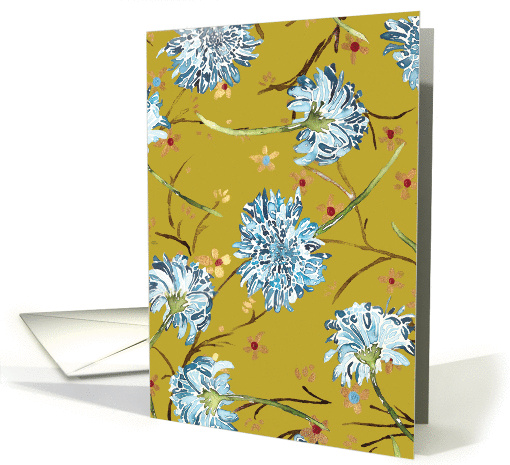Chrysanthemums card (178118)