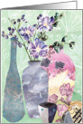 Violets and Vases card