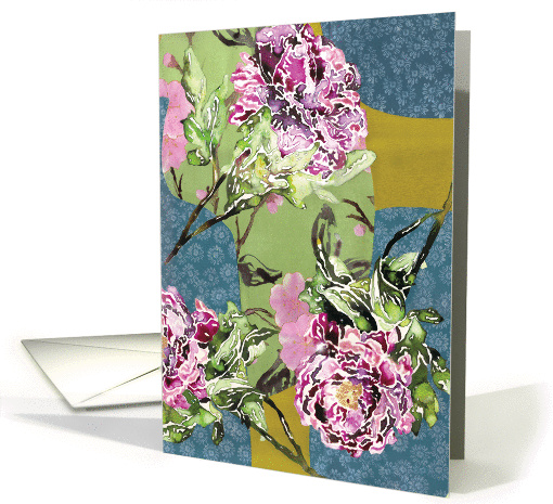 Peonies and Bottles Mother's Day card (178154)