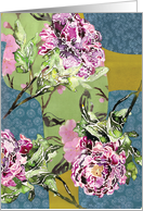 Peonies and Bottles Mother’s Day card