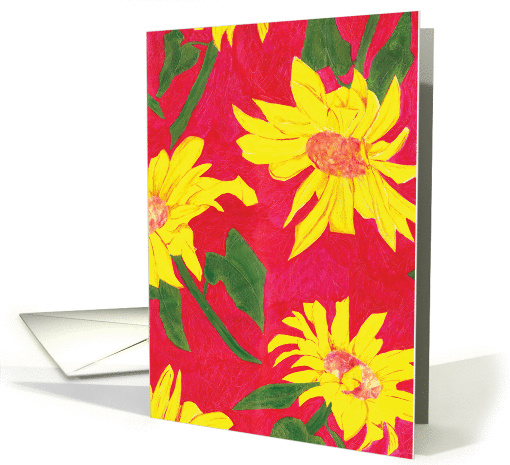 Sunflowers card (178529)