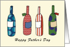 4 Bottles Father’s Day card