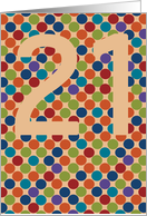 21st Birthday card